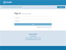 Tablet Screenshot of myhealth.intermountainhealthcare.org