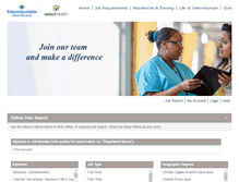 Tablet Screenshot of jobs.intermountainhealthcare.org